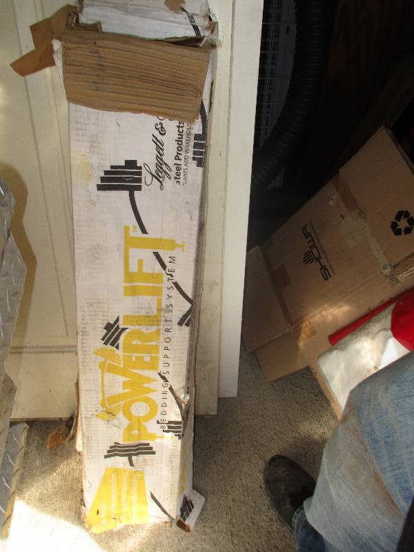 lot 141 image: 6 interior doors 2 exterior doors and 2 bed frames