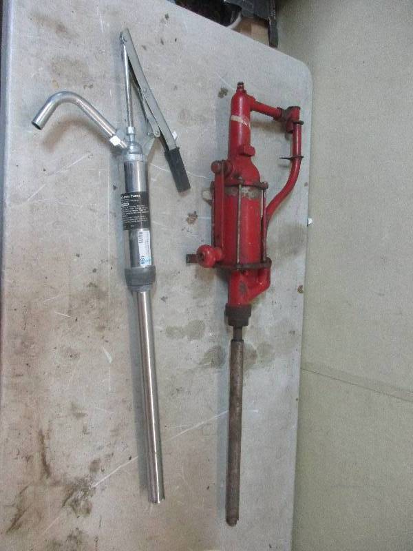 lot 184 image: 2 barrel pumps