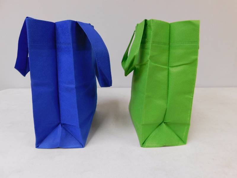 Royal Blue & Lime Green Value Totes - 8 x 4 x 10