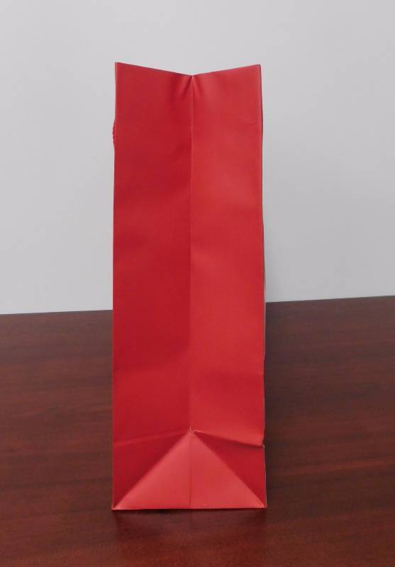 Matte Red Shopping Bags - 16 x 4.75 x 13