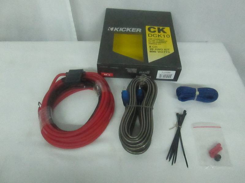lot 56 image: Kicker 10 Gauge Amplifier Installation Kit