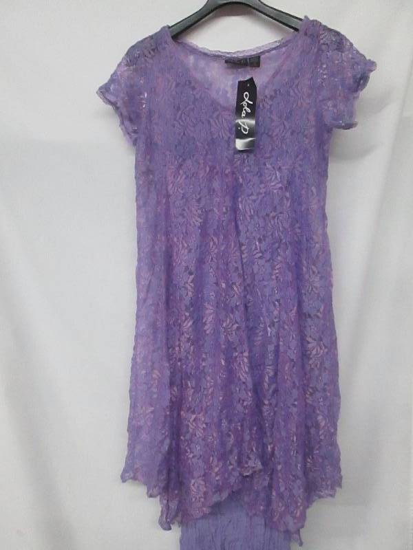 lot 68 image: Lola P Lace Double Ruffle Dress