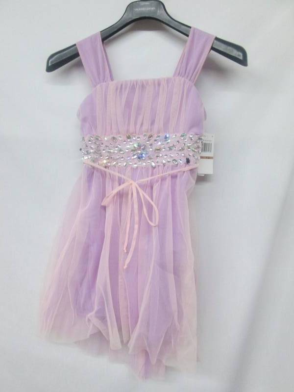lot 64 image: My Michelle Juniors Hi-Low Party Dress with Jeweled Wristband