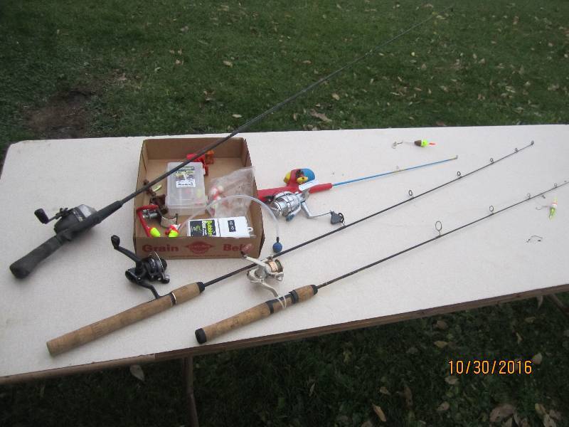 Lot of fishing poles and tackle...