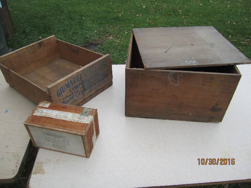 Vintage wood boxes...
