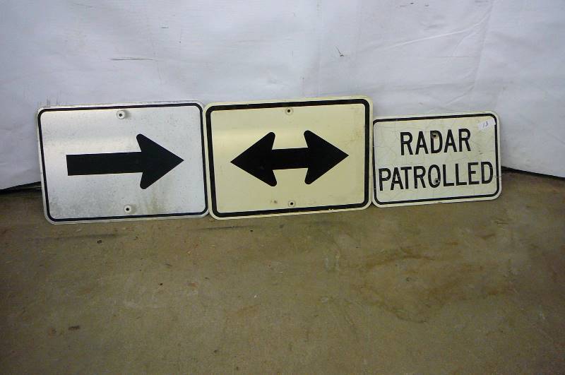 lot 13 image: Metal Road Signs