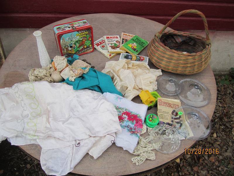 lot 60 image: Lot of vintage fabric and toys...