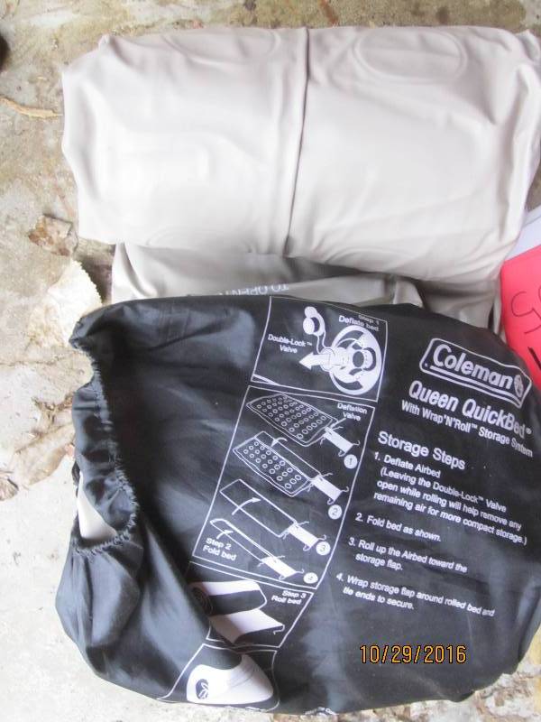 lot 107 image: Queen air mattress...