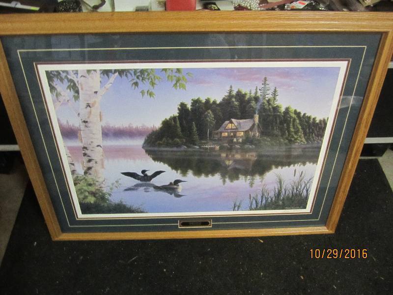 lot 1 image: Framed signed numbered Serenity II ...