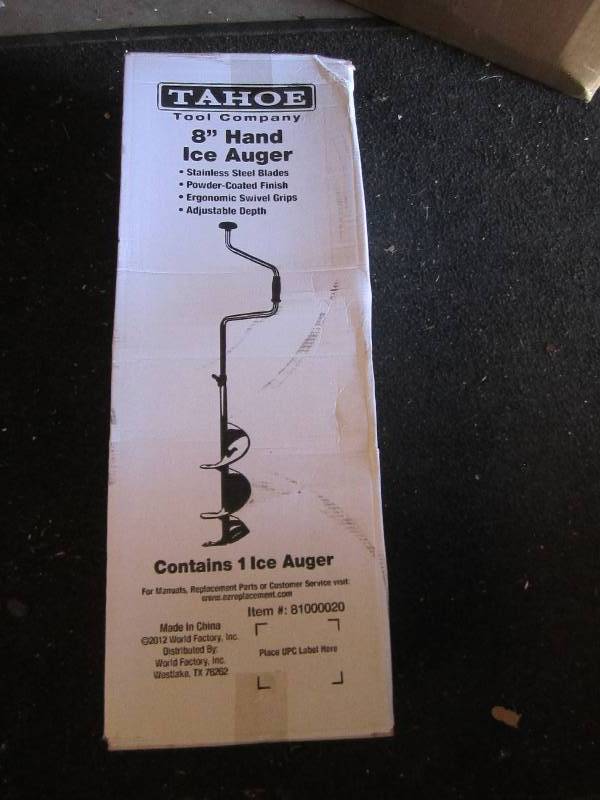 lot 29 image: Tahoe tool company 8 ice auger...