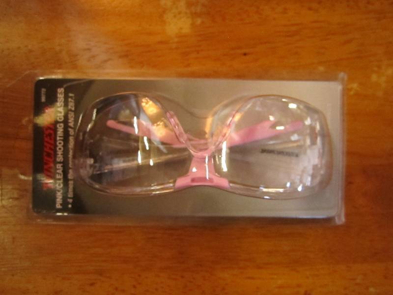 lot 127 image: Pair of Winchester pink  clear sho...