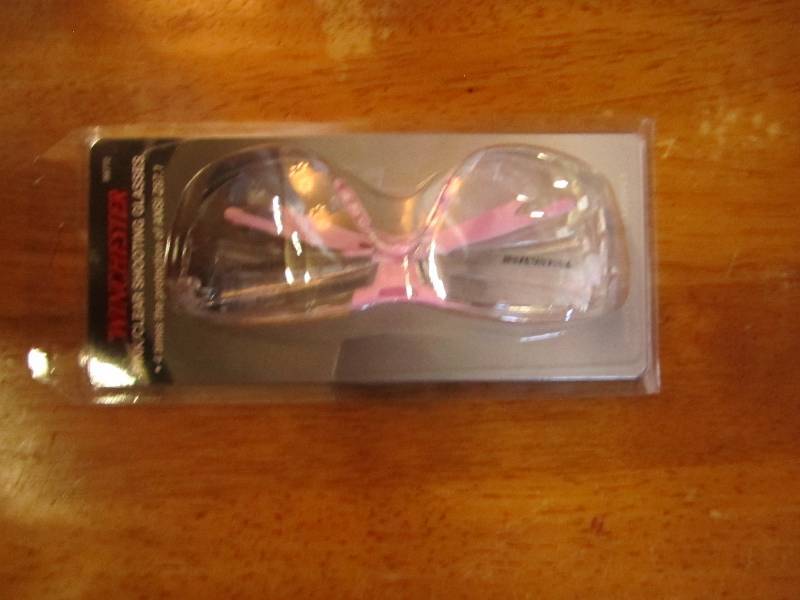 lot 128 image: Pair of Winchester pink  clear sho...