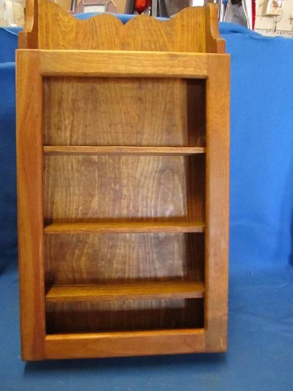 lot 161 image: wooden shelf...