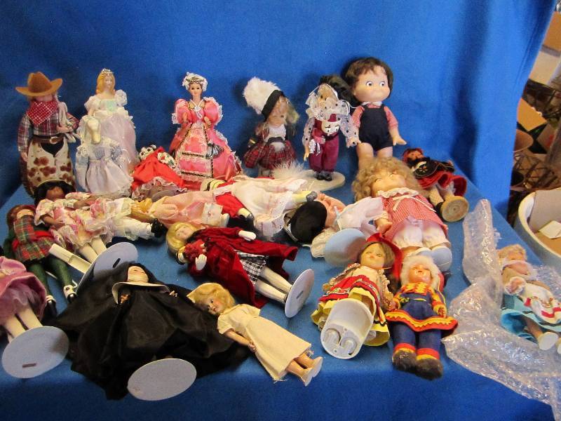 lot 169 image: antique dolls...