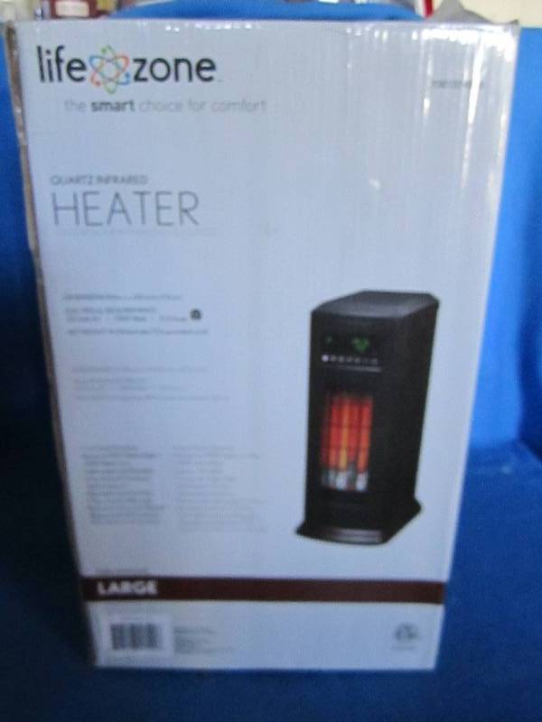 lot 187 image: life zone large heater new in box...