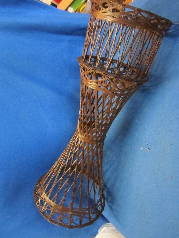 lot 202 image: wicker plant stand...