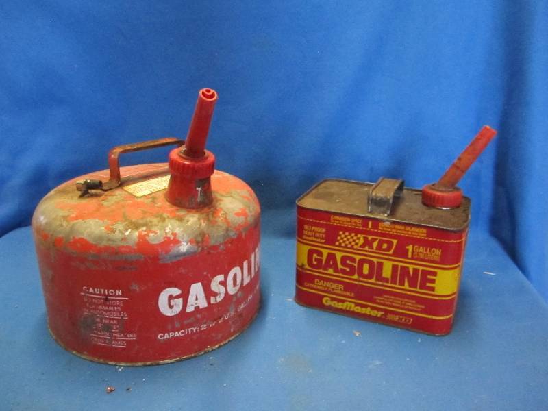 lot 203 image: 2 gasoline containers...