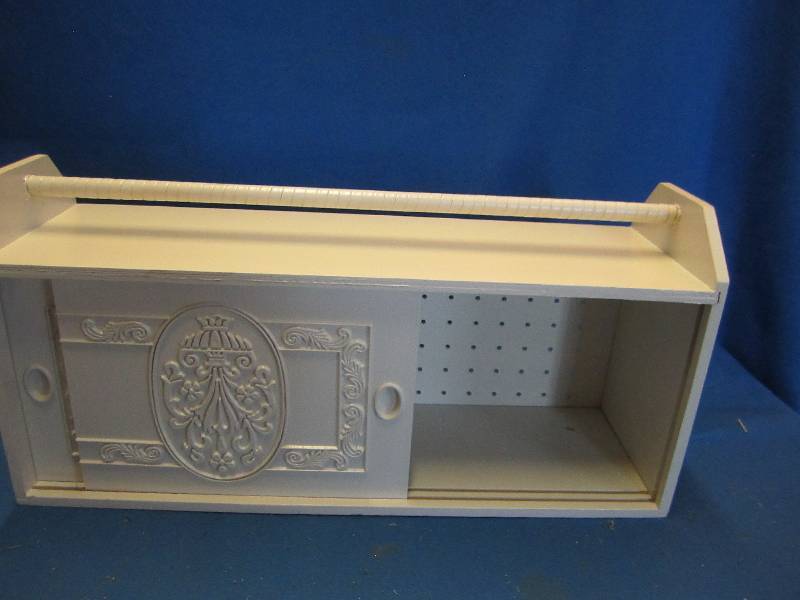 lot 216 image: Storage box with sliding front door...