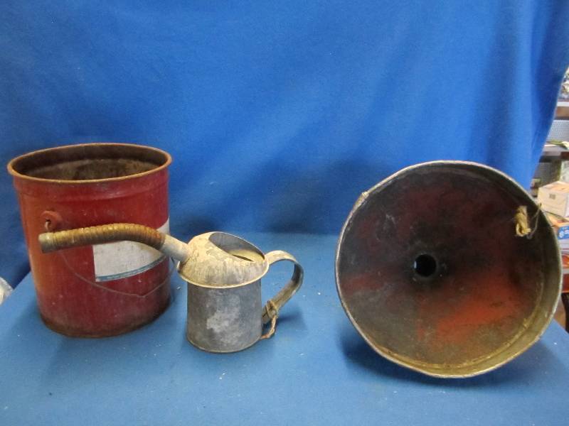 lot 227 image: Metal funnels...