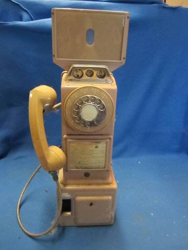 lot 239 image: Vintage pay telephone...