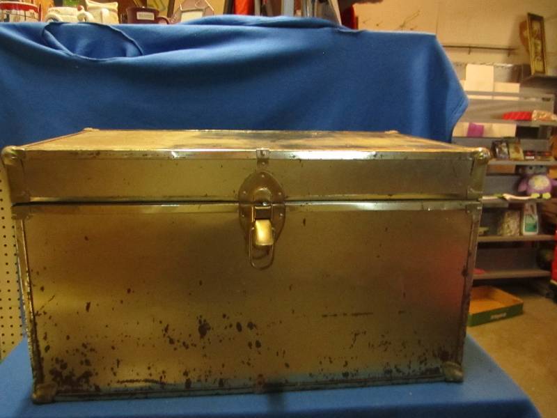 lot 247 image: Vintage trunk...