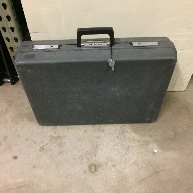 lot 8 image: Olympus OSF-2 Hard Case Can Be Used For Carrying any items Black Case Good Condition