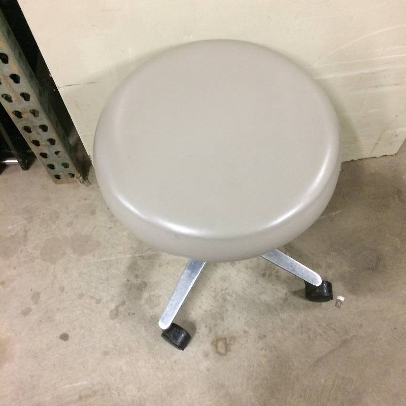 lot 3 image: Hamilton grey rolling medical stool Excellent condition