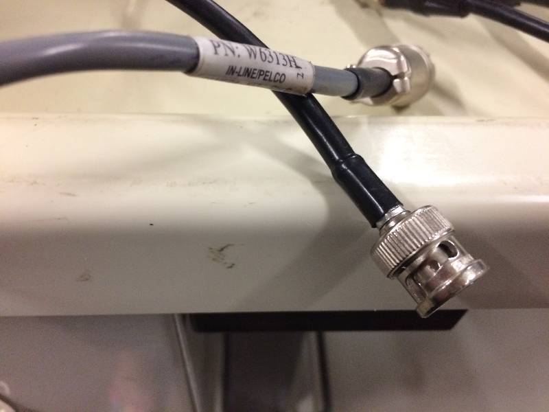 lot 24 image: Pelco Security Camera Black These Were Removed From A Sleep Study Center For Surveillance Crack On Camera Cover - Okay Condition