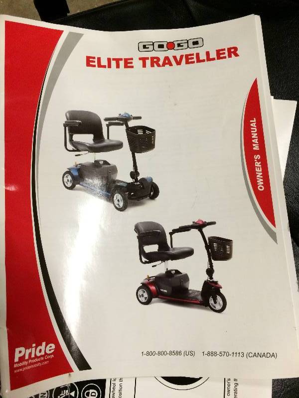 lot 70 image: WOW Go-Go Elite Traveller 3-Wheel SCOOTER - FAST MOVEMENT - GETS YOU THERE QUICK HOT ROD RED COLOR - EXCELLENT WORKING CONDITION