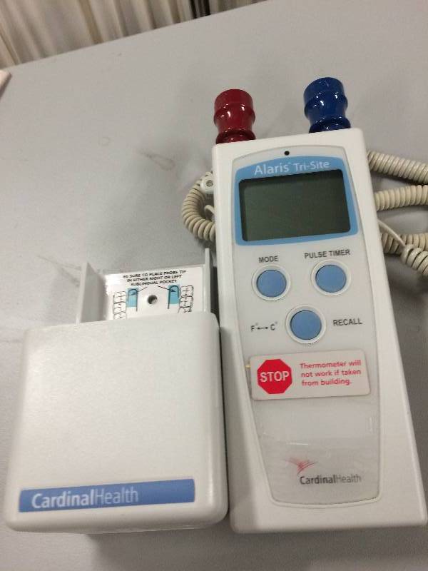 Cardinal Health Alaris TriSite Digital Oral / Rectal Thermometer With
