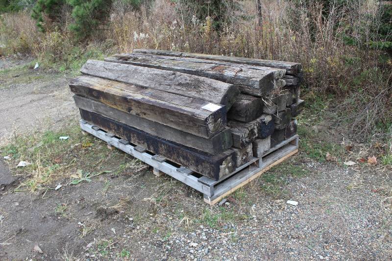lot 221 image: Pallet Lot of (Approximately 15) Railroad Ties