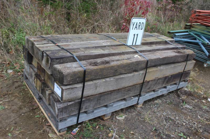 lot 222 image: Pallet Lot of (Approximately 15) Railroad Ties