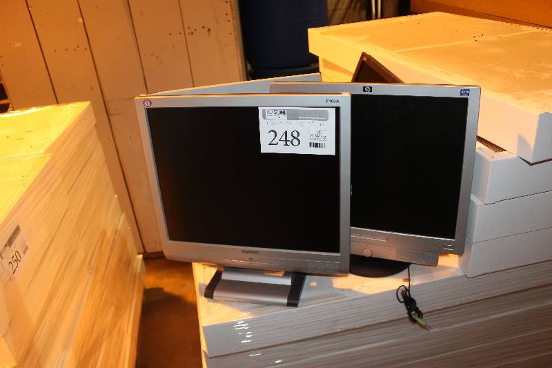 lot 248 image: Lot of (4) 17in. Computer Monitors