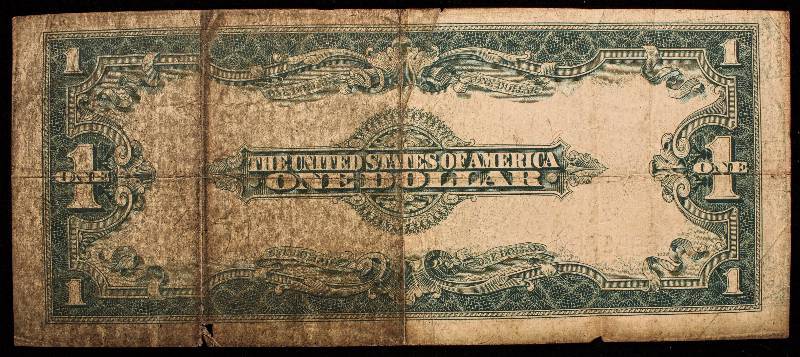 1923 $1 LARGE SIZE BLUE SEAL HORSE BLANKET NOTE