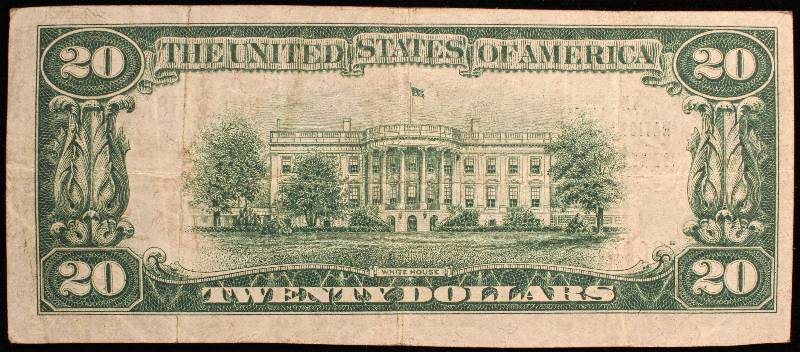 1929 $20 STILLWATER MINNESOTA NATIONAL CURRENCY CHARTER#2674 VF
