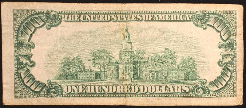 1929 $100 NATIONAL CURRENCY FEDERAL RESERVE CLEVELAND OHIO NOTE VF