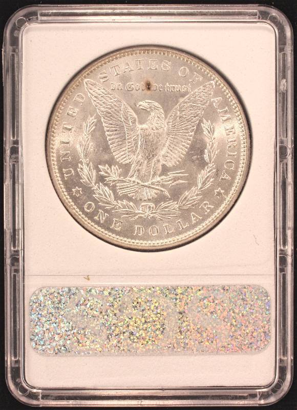 1886-P MORGAN SILVER DOLLAR CERTIFIED MS67 BY SGS