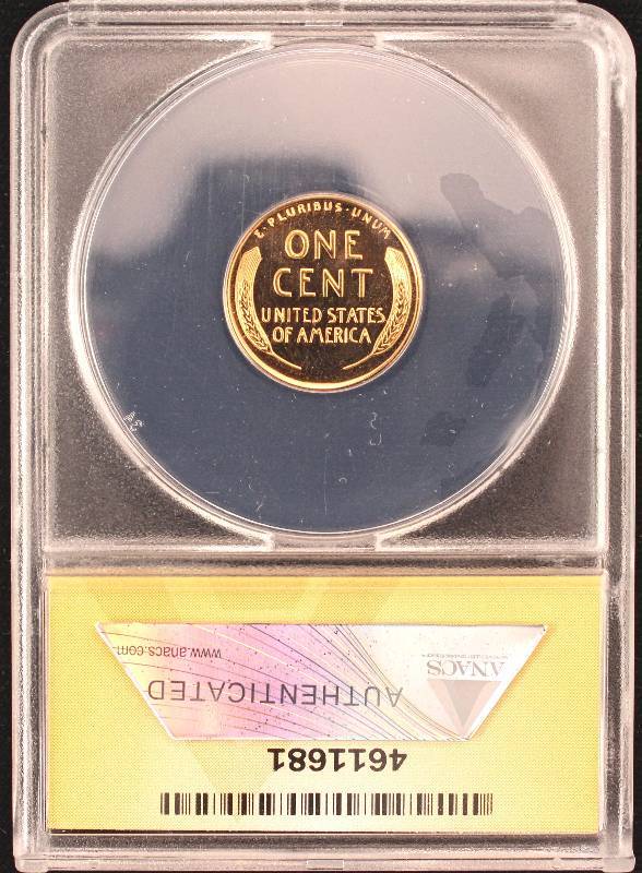 1958 PROOF LINCOLN WHEAT CENT CERTIFIED PF67 RED BY ANACS