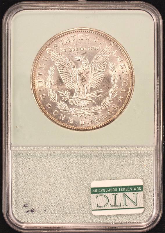 1881-S MORGAN SILVER DOLLAR CERTIFIED MS65 BY NTC