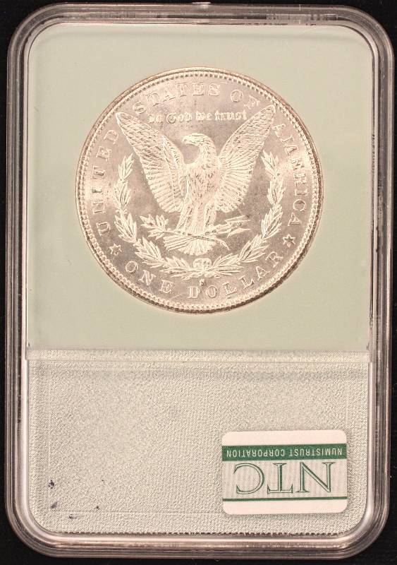 1880-S MORGAN SILVER DOLLAR CERTIFIED MS66 BY NTC