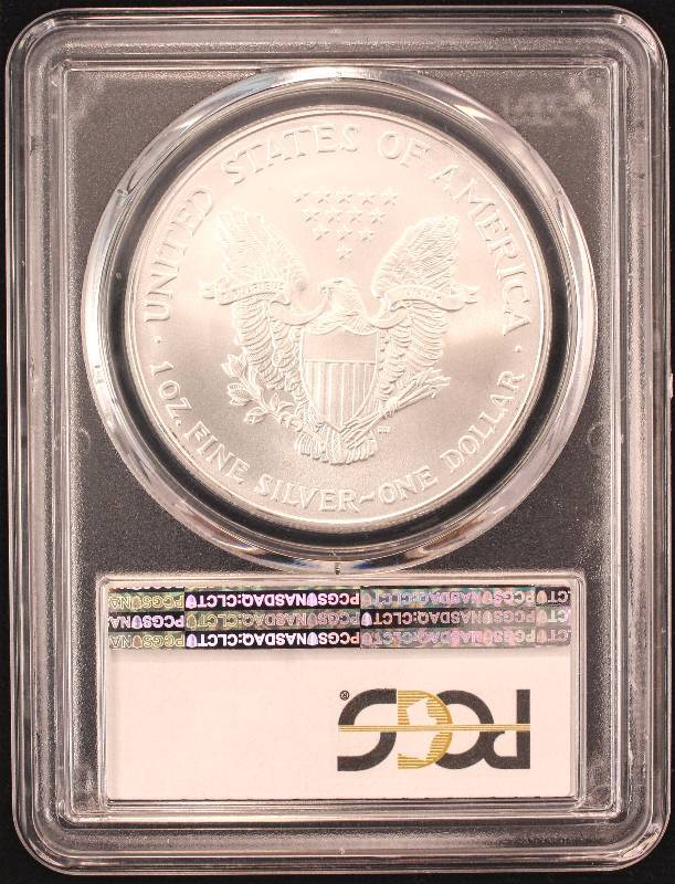 2007 AMERICAN SILVER EAGLE 1 TROY OZ. .999 FINE SILVER MS69 PCGS