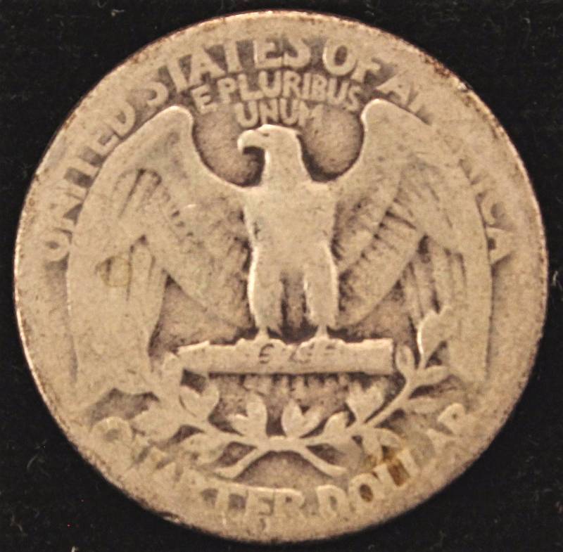 1935 WASHINGTON SILVER QUARTER VG
