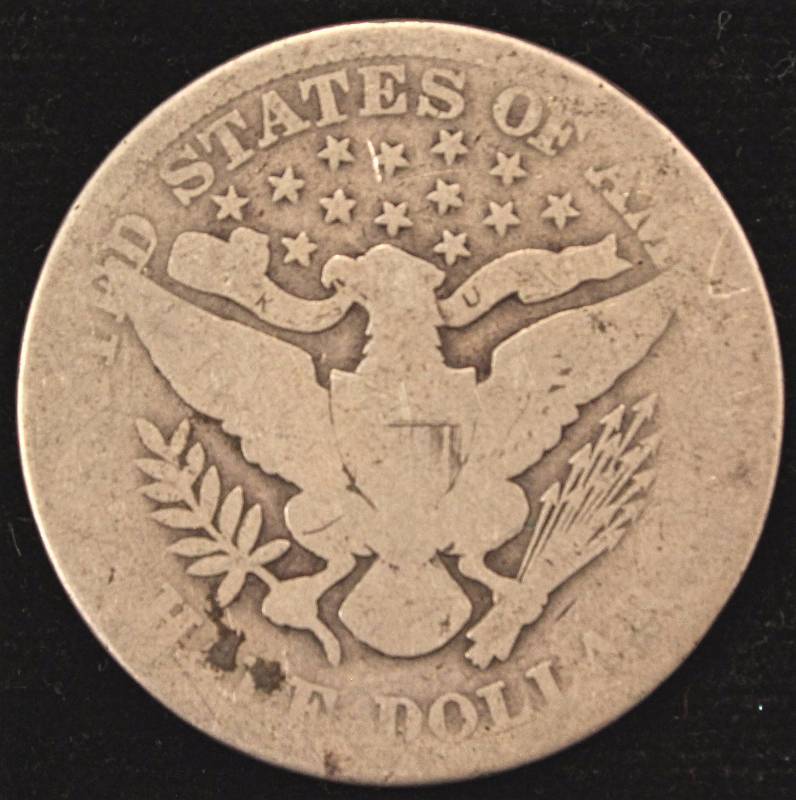 1901 BARBER SILVER HALF DOLLAR GOOD