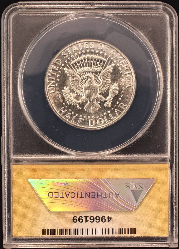 1965 40% SILVER KENNEDY HALF DOLLAR MS66 SMS (SPECIAL MINT SET) ANACS