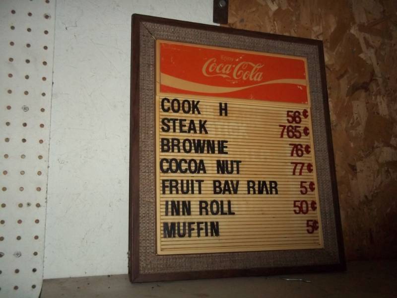 lot 6 image: Coca Cola Sign  16 x 18