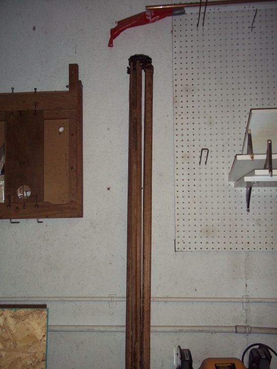 lot 50 image: Vintage Wood Tripod Surveyor Tri Pod