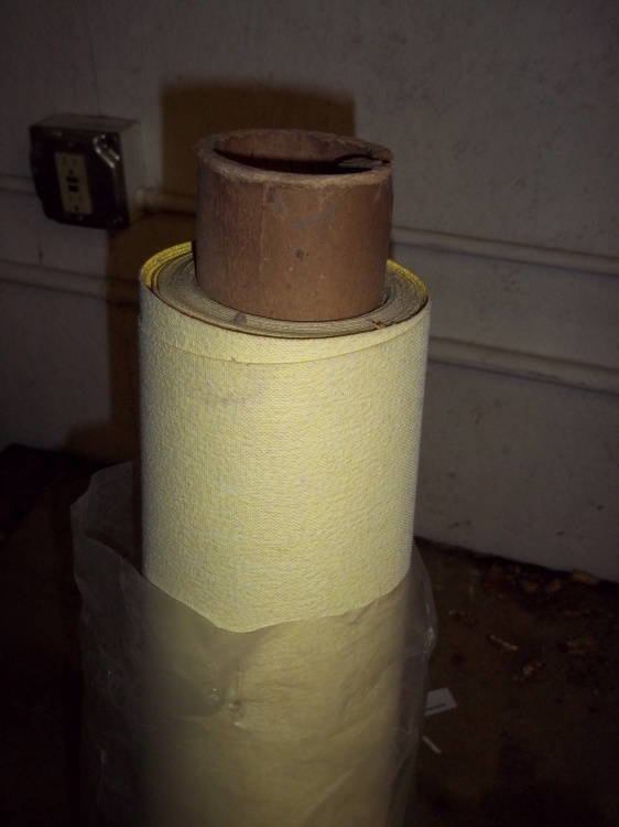 lot 55 image: Roll of yellow vinyl  54 wide