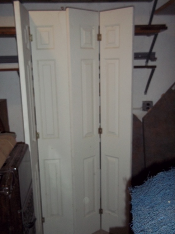 lot 65 image: Pair of BiFold Closet doors