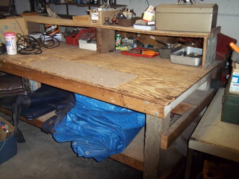 lot 159 image: Rolling tool bench  7 x 39 x 36 contents  not included