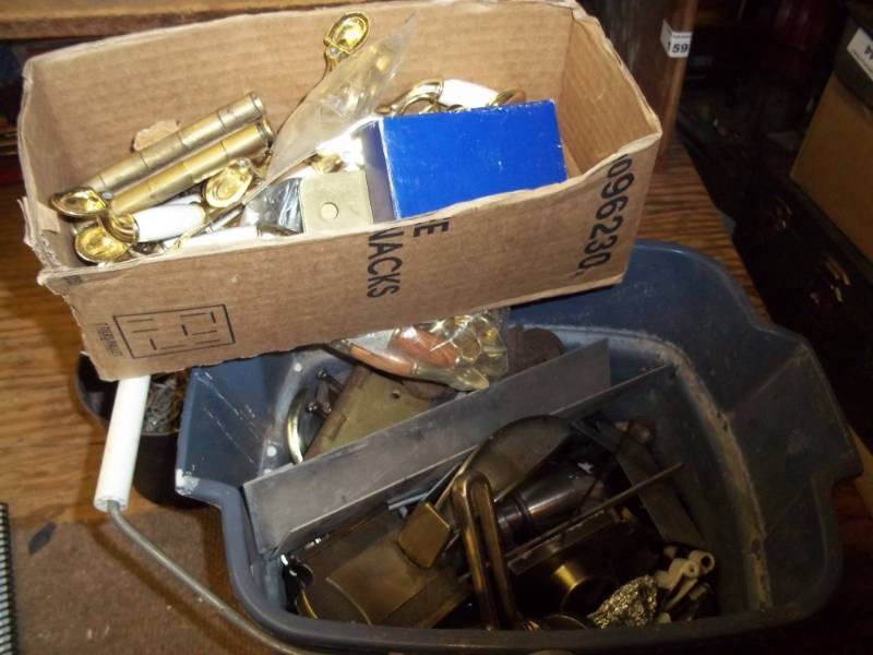 lot 160 image: Pair with variety of hardware